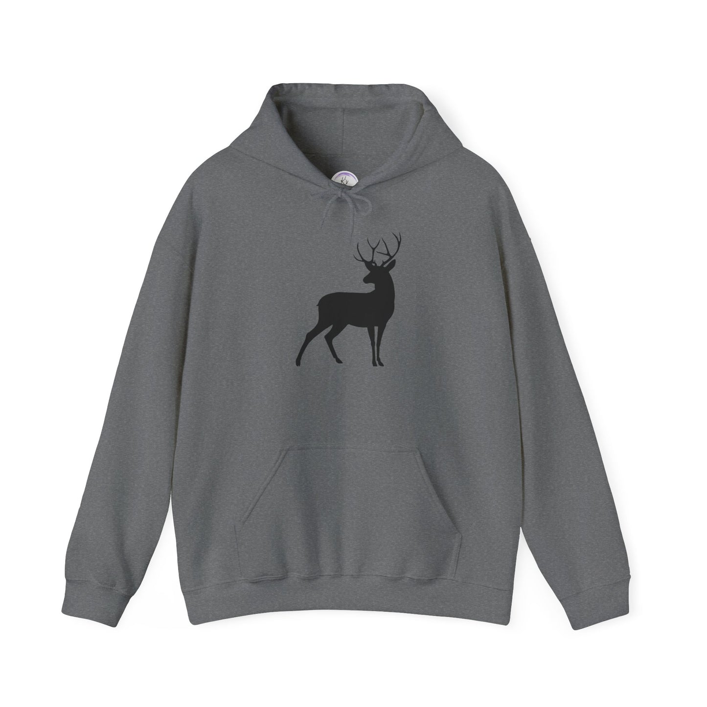 Unisex Deer Silhouette Heavy Blend Hoodie - Cozy Outdoor Apparel for Nature Lovers