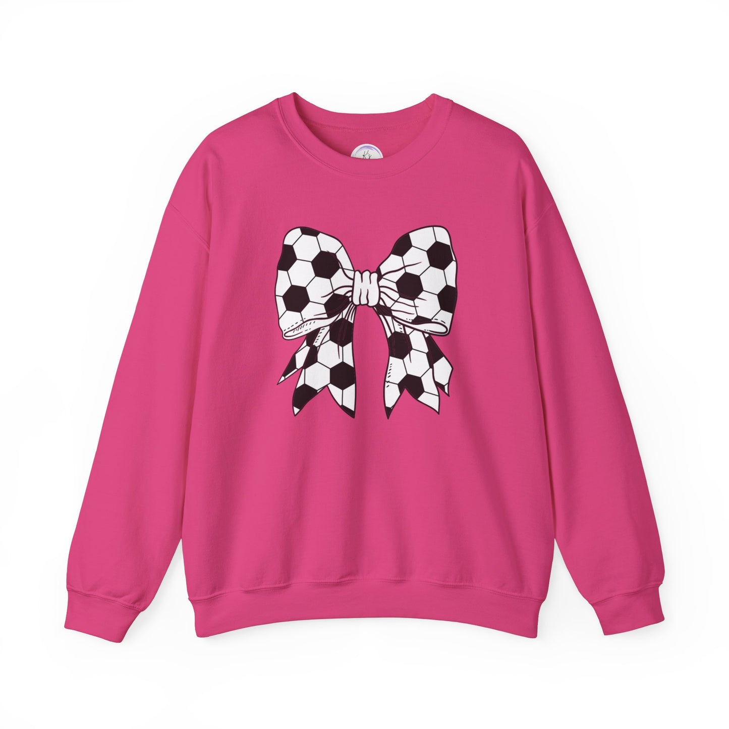 Soccer Bow Unisex Crewneck Sweatshirt – Perfect for Sports Fans and Athletes