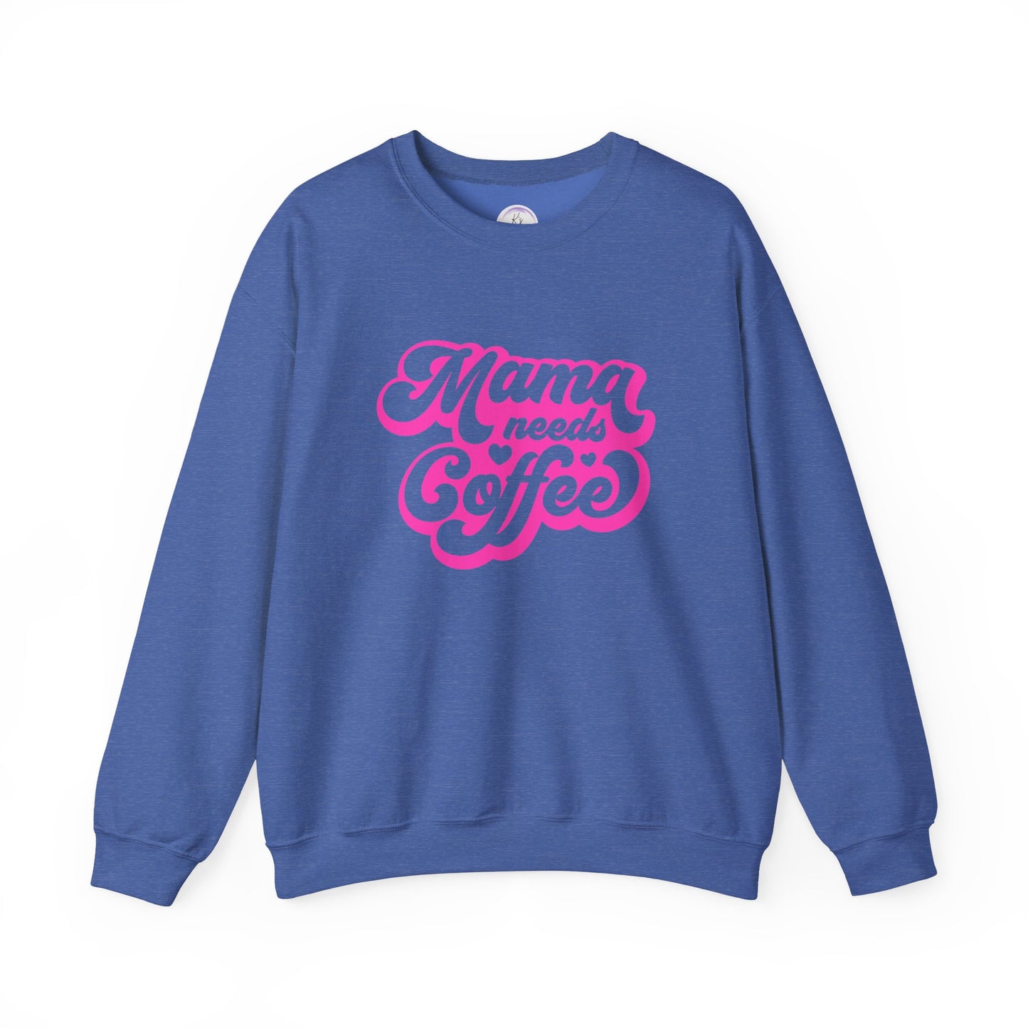 Mama Needs Coffee Unisex Heavy Blend™ Crewneck Sweatshirt - Cozy & Fun Gift for Moms