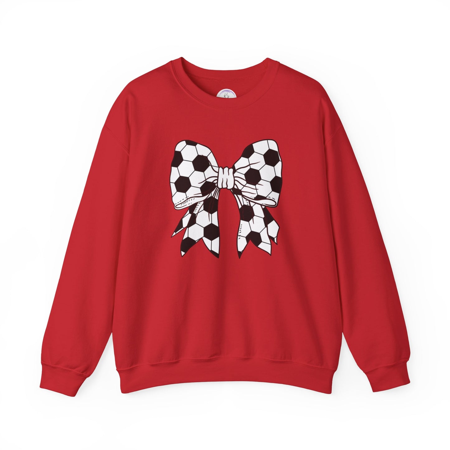 Soccer Bow Unisex Crewneck Sweatshirt – Perfect for Sports Fans and Athletes