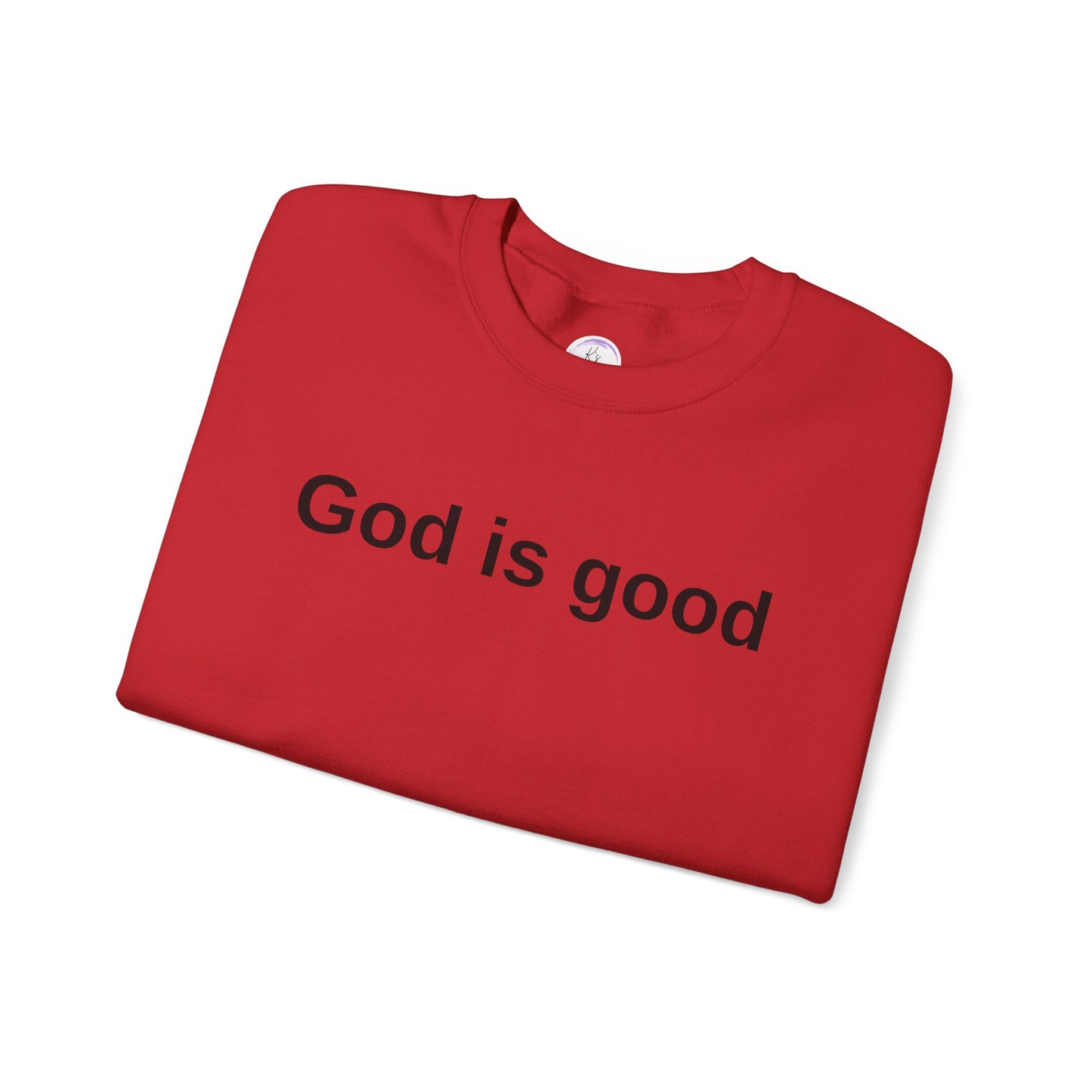 God is Good Unisex Heavy Blend Crewneck Sweatshirt - Cozy and Inspirational Apparel