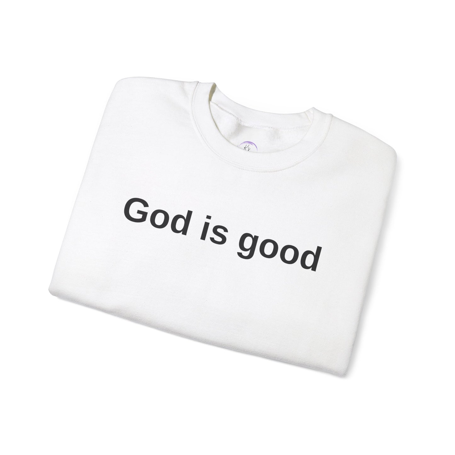 God is Good Unisex Heavy Blend Crewneck Sweatshirt - Cozy and Inspirational Apparel