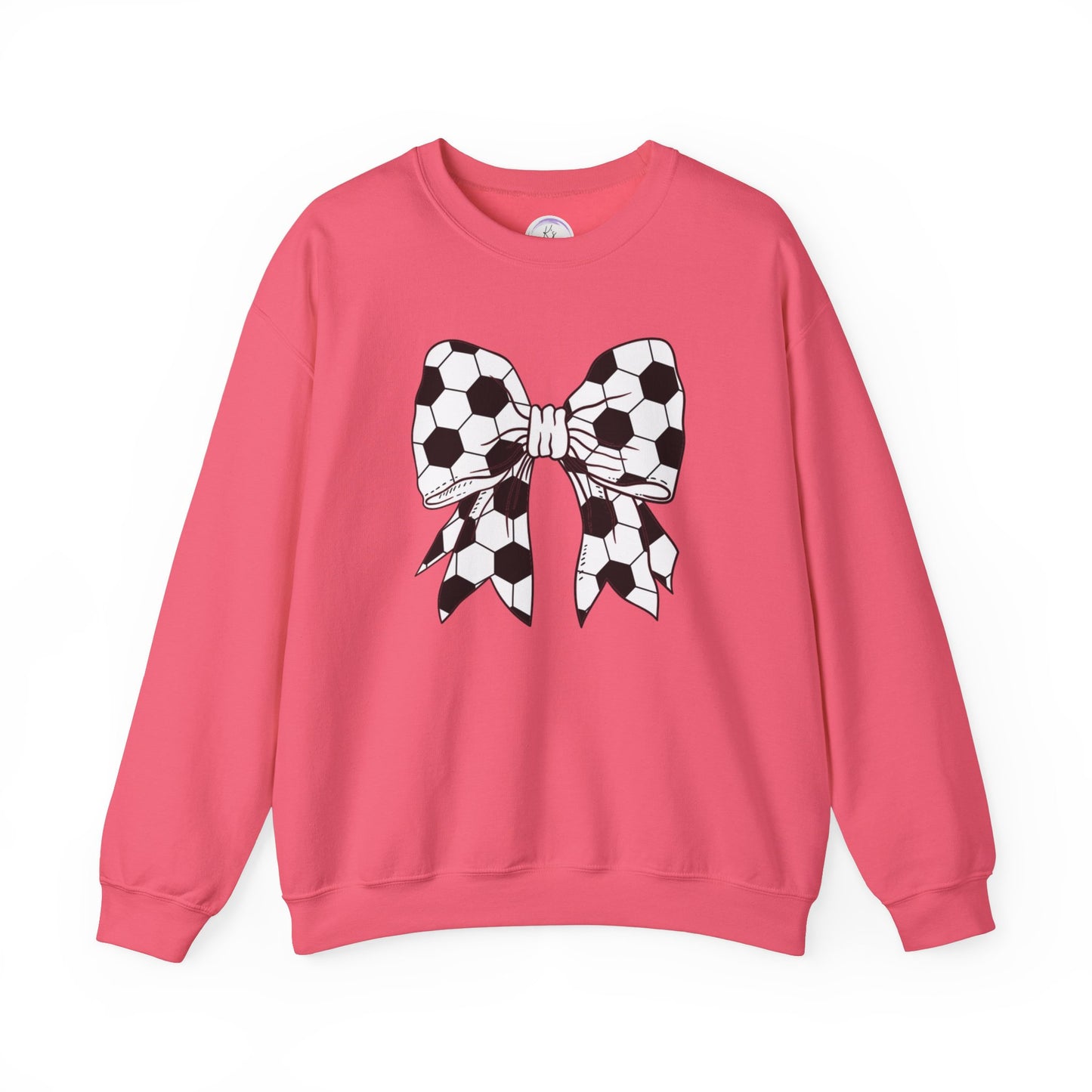 Soccer Bow Unisex Crewneck Sweatshirt – Perfect for Sports Fans and Athletes