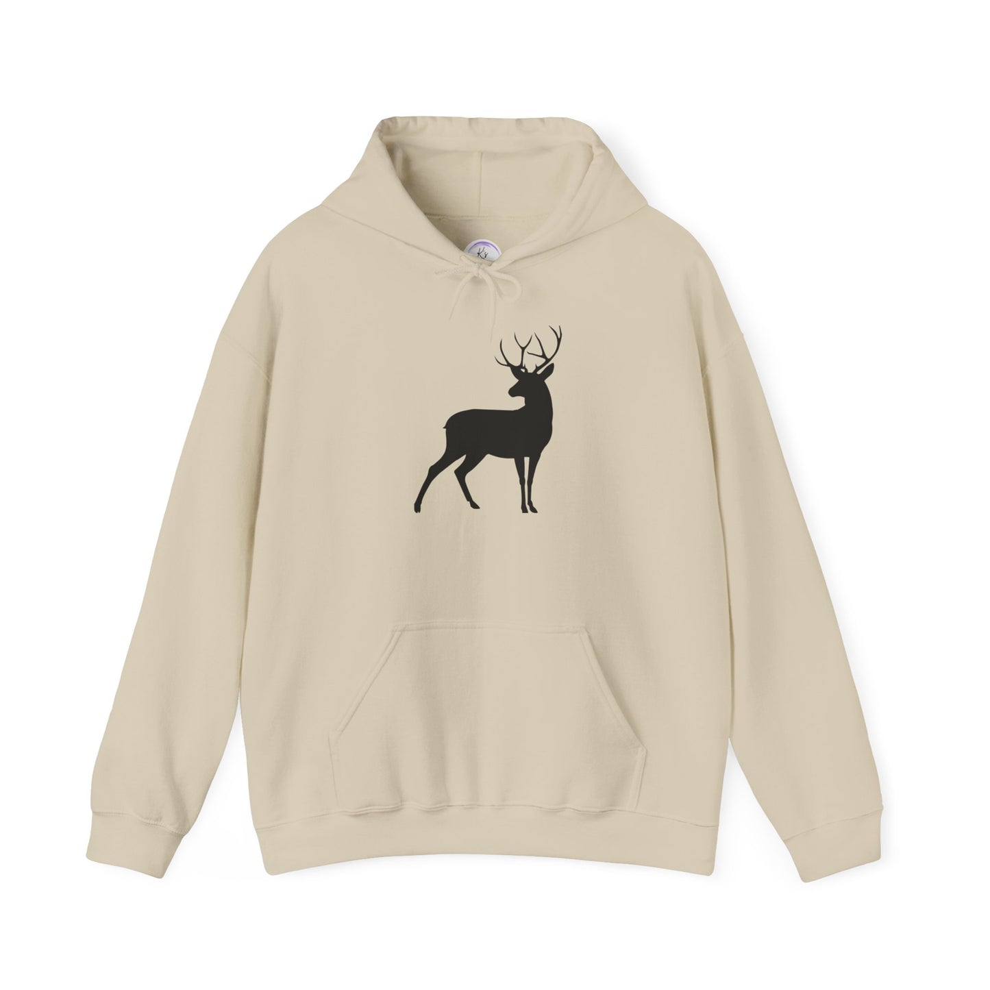 Unisex Deer Silhouette Heavy Blend Hoodie - Cozy Outdoor Apparel for Nature Lovers