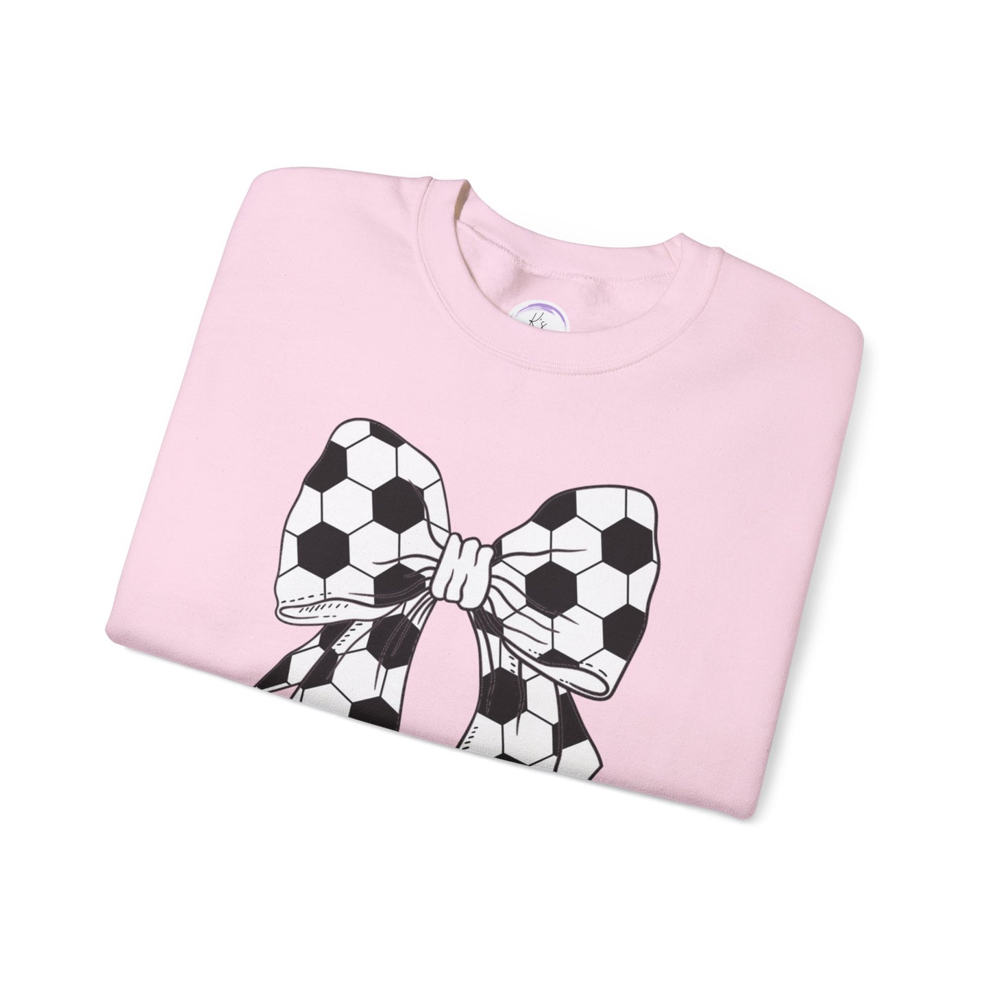 Soccer Bow Unisex Crewneck Sweatshirt – Perfect for Sports Fans and Athletes