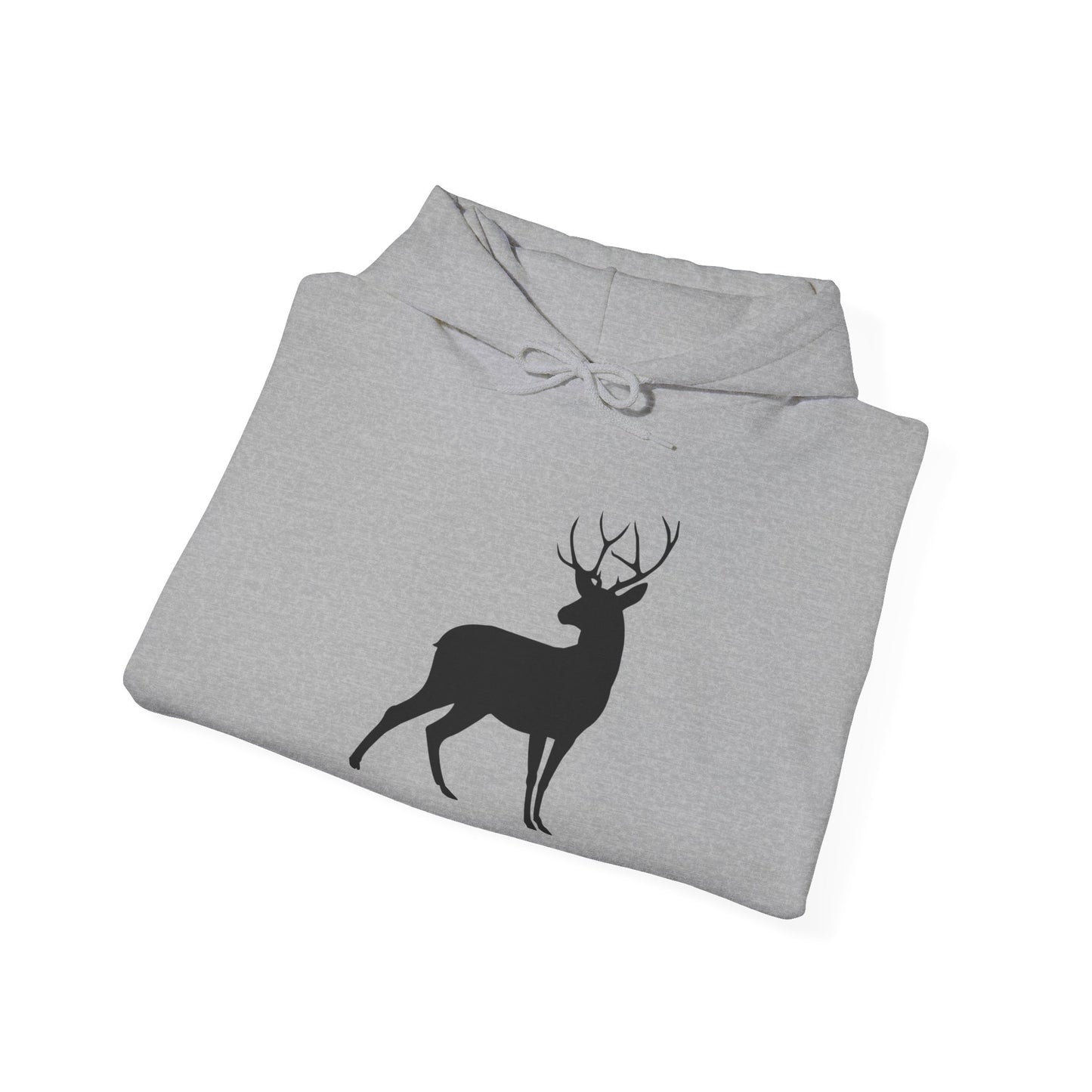 Unisex Deer Silhouette Heavy Blend Hoodie - Cozy Outdoor Apparel for Nature Lovers