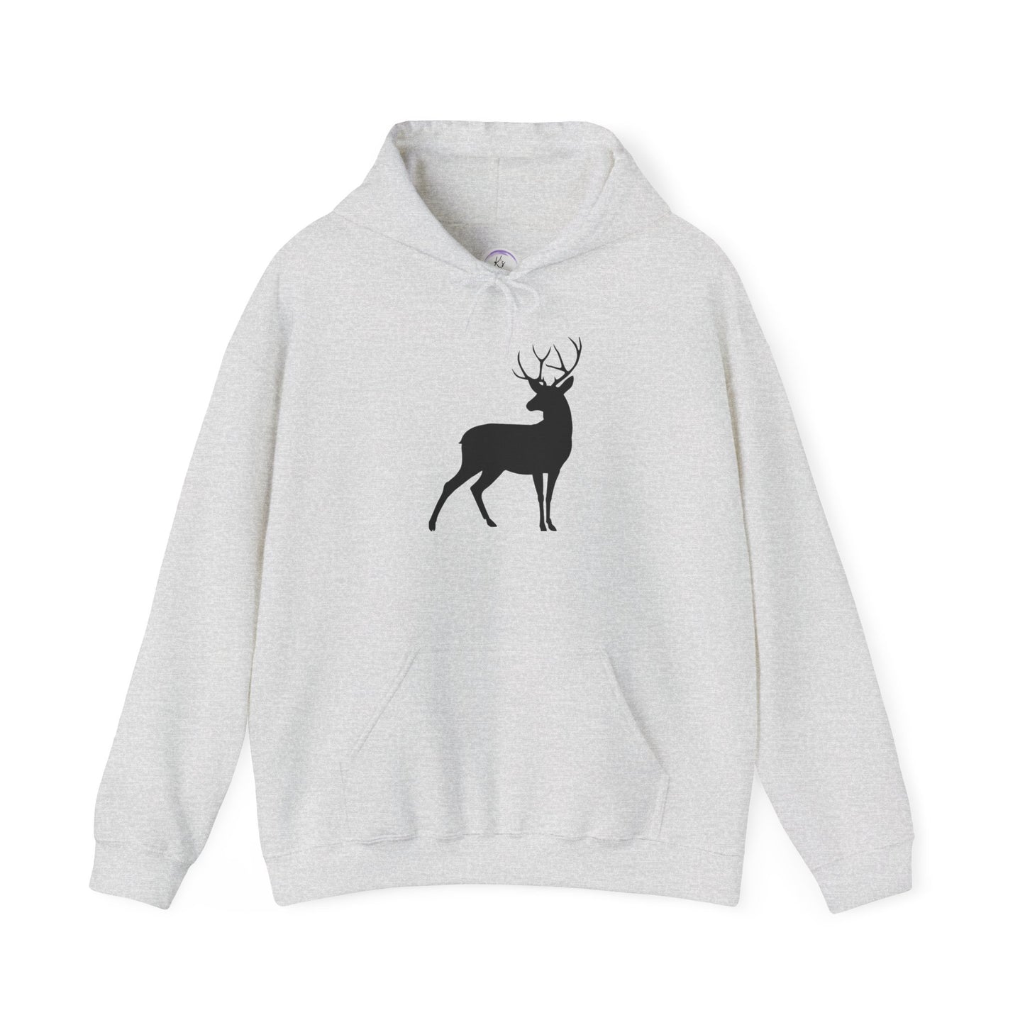 Unisex Deer Silhouette Heavy Blend Hoodie - Cozy Outdoor Apparel for Nature Lovers