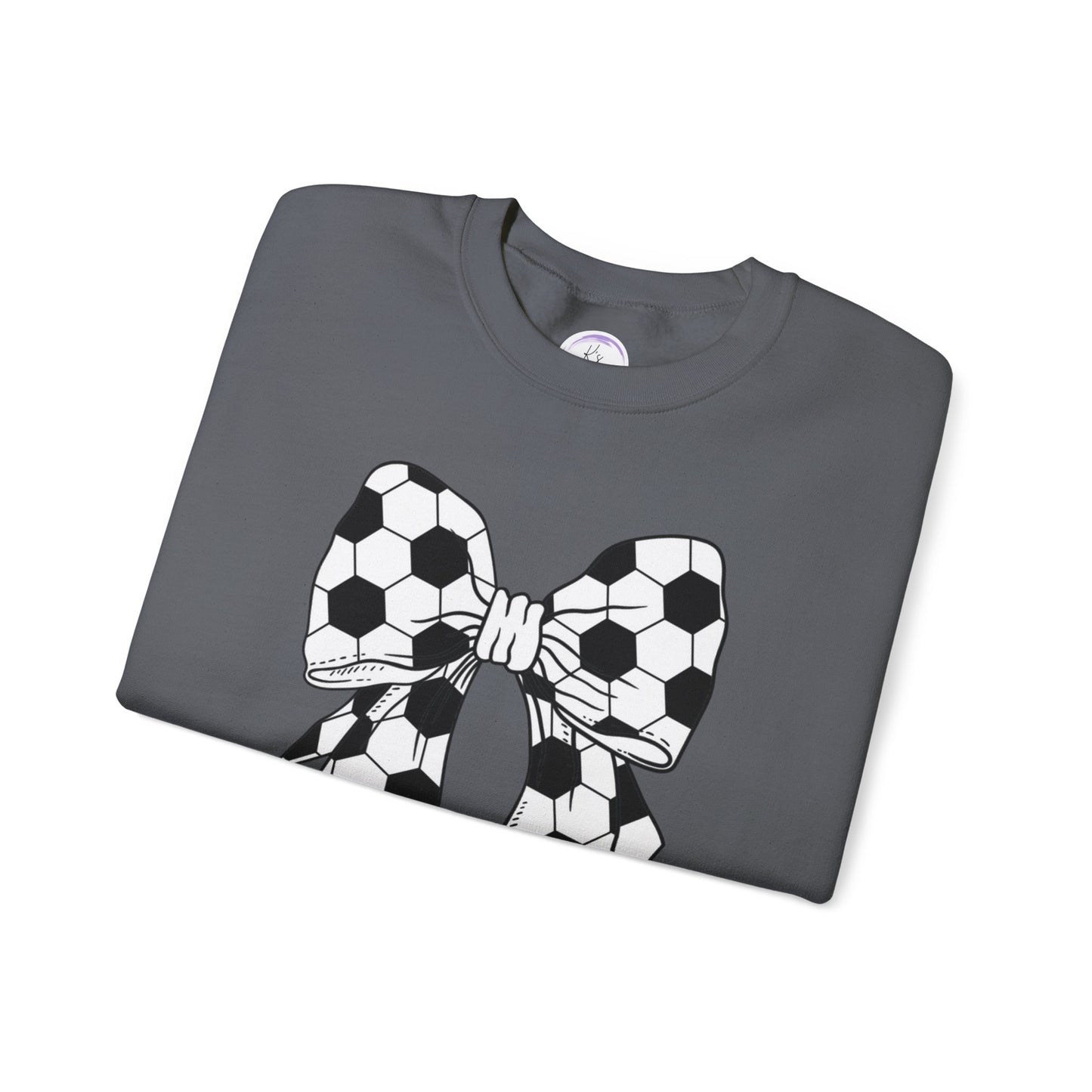 Soccer Bow Unisex Crewneck Sweatshirt – Perfect for Sports Fans and Athletes