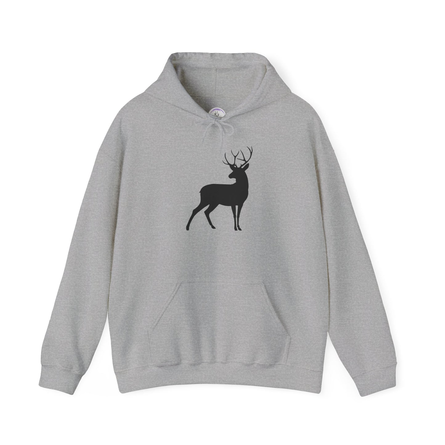 Unisex Deer Silhouette Heavy Blend Hoodie - Cozy Outdoor Apparel for Nature Lovers