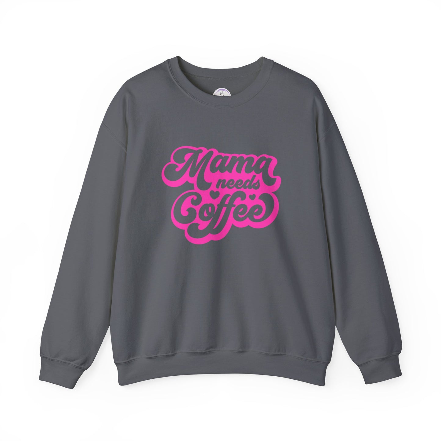 Mama Needs Coffee Unisex Heavy Blend™ Crewneck Sweatshirt - Cozy & Fun Gift for Moms