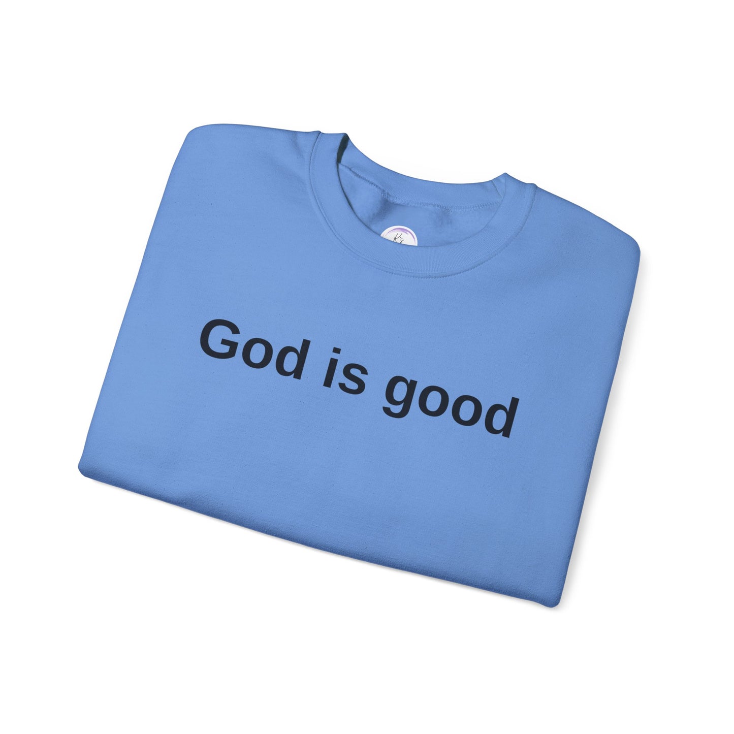 God is Good Unisex Heavy Blend Crewneck Sweatshirt - Cozy and Inspirational Apparel