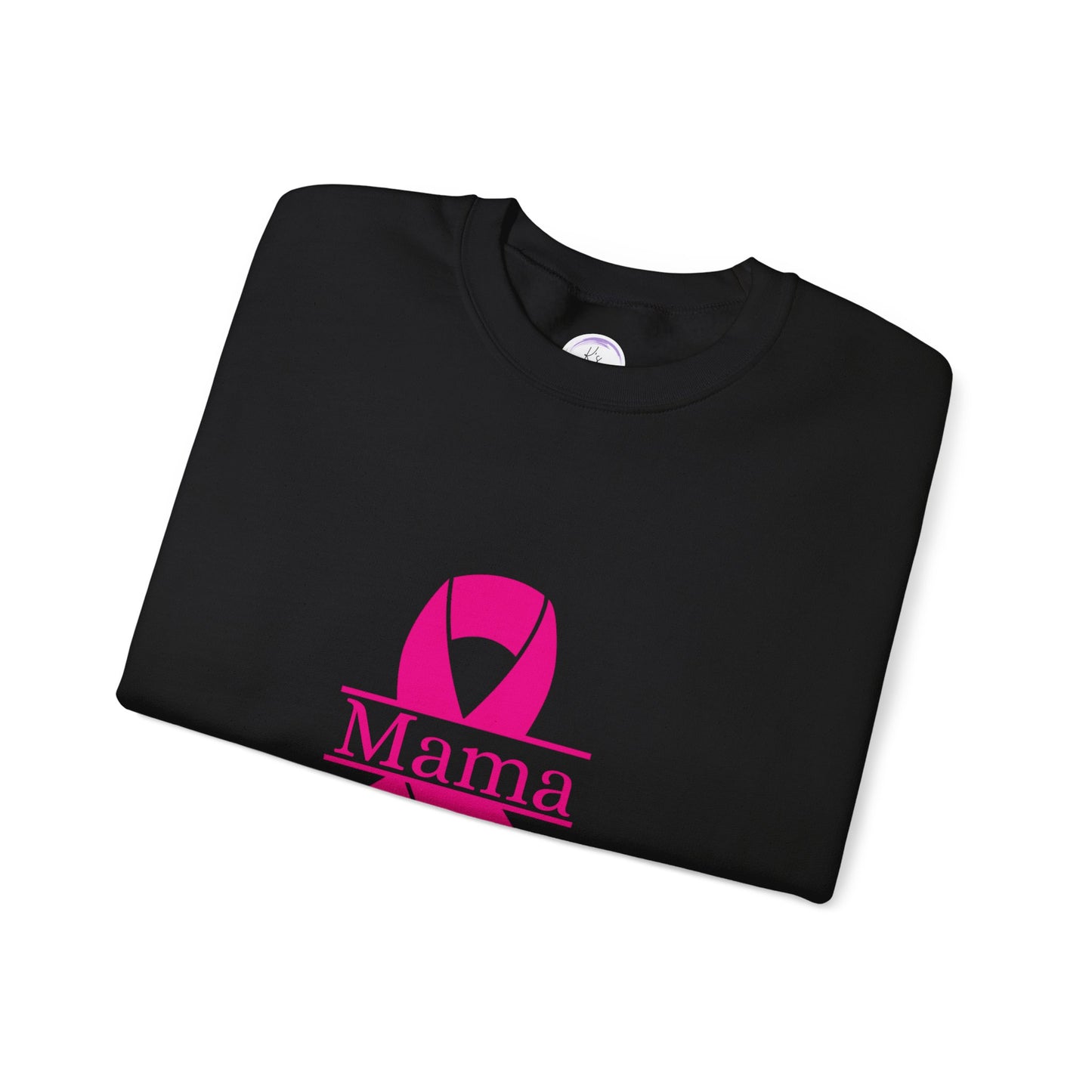 Breast Cancer Awareness Crewneck Sweatshirt - Mama Ribbon Design