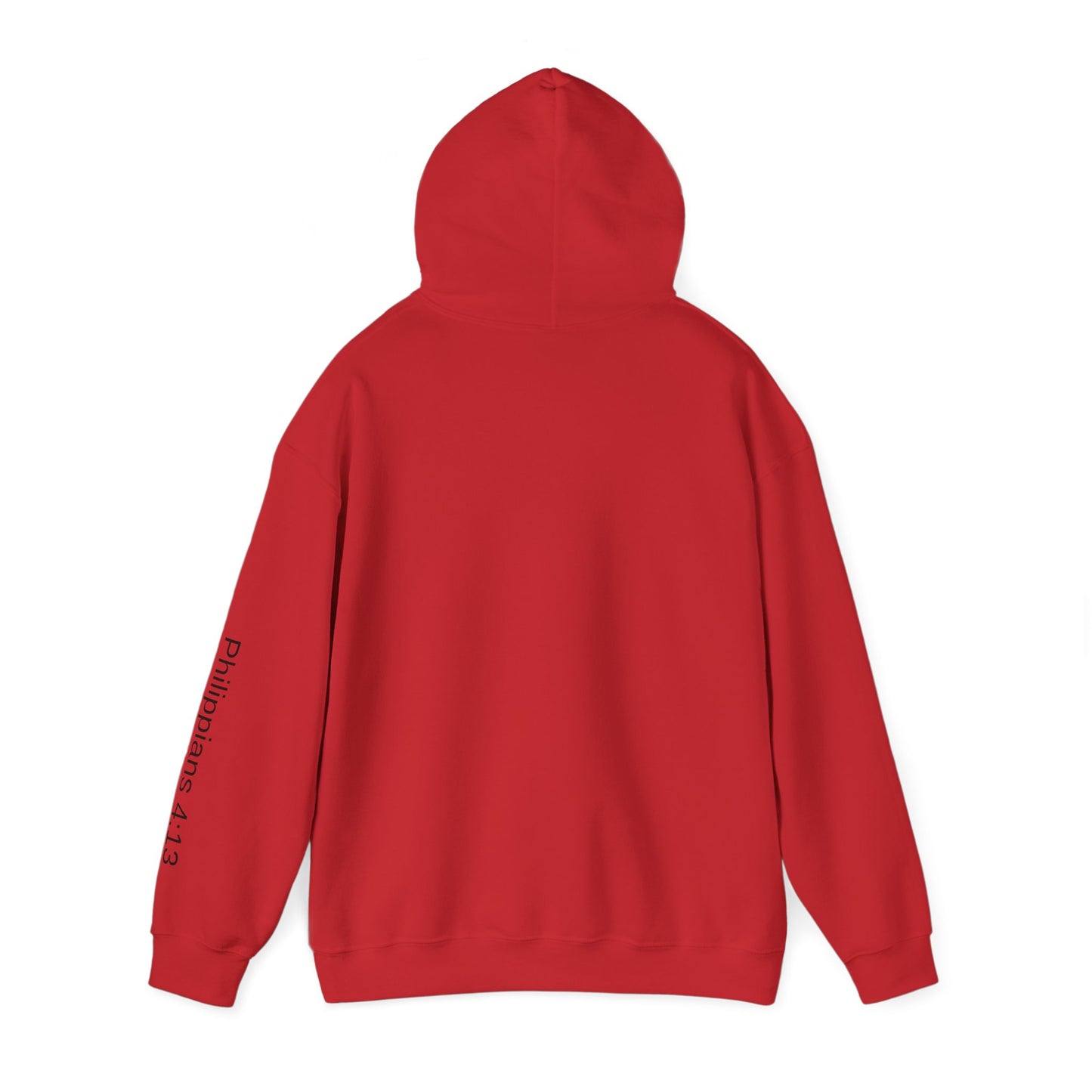 Christian Cross Hoodie | Philippians 4:13 | Cozy Unisex Heavy Blend Sweatshirt
