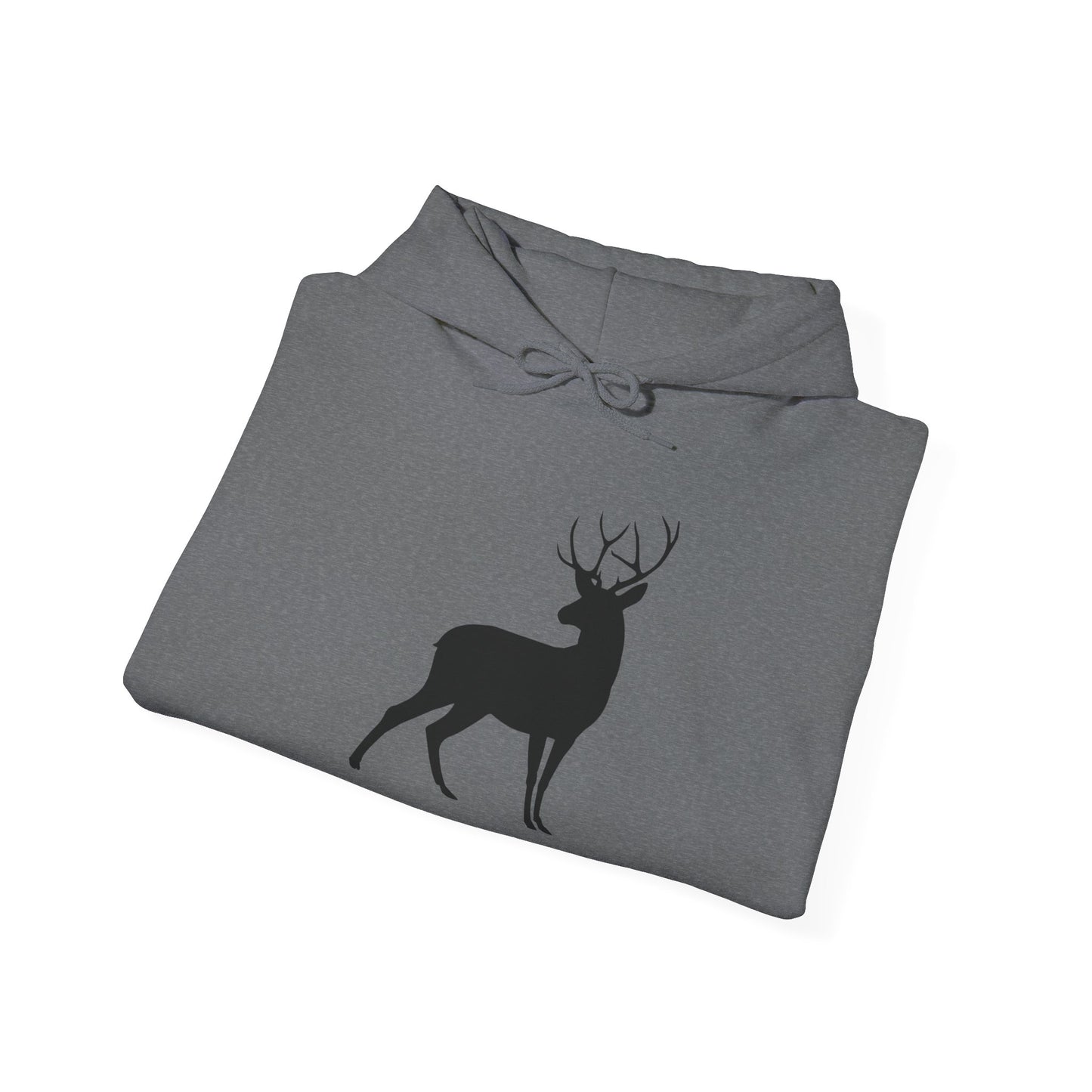 Unisex Deer Silhouette Heavy Blend Hoodie - Cozy Outdoor Apparel for Nature Lovers