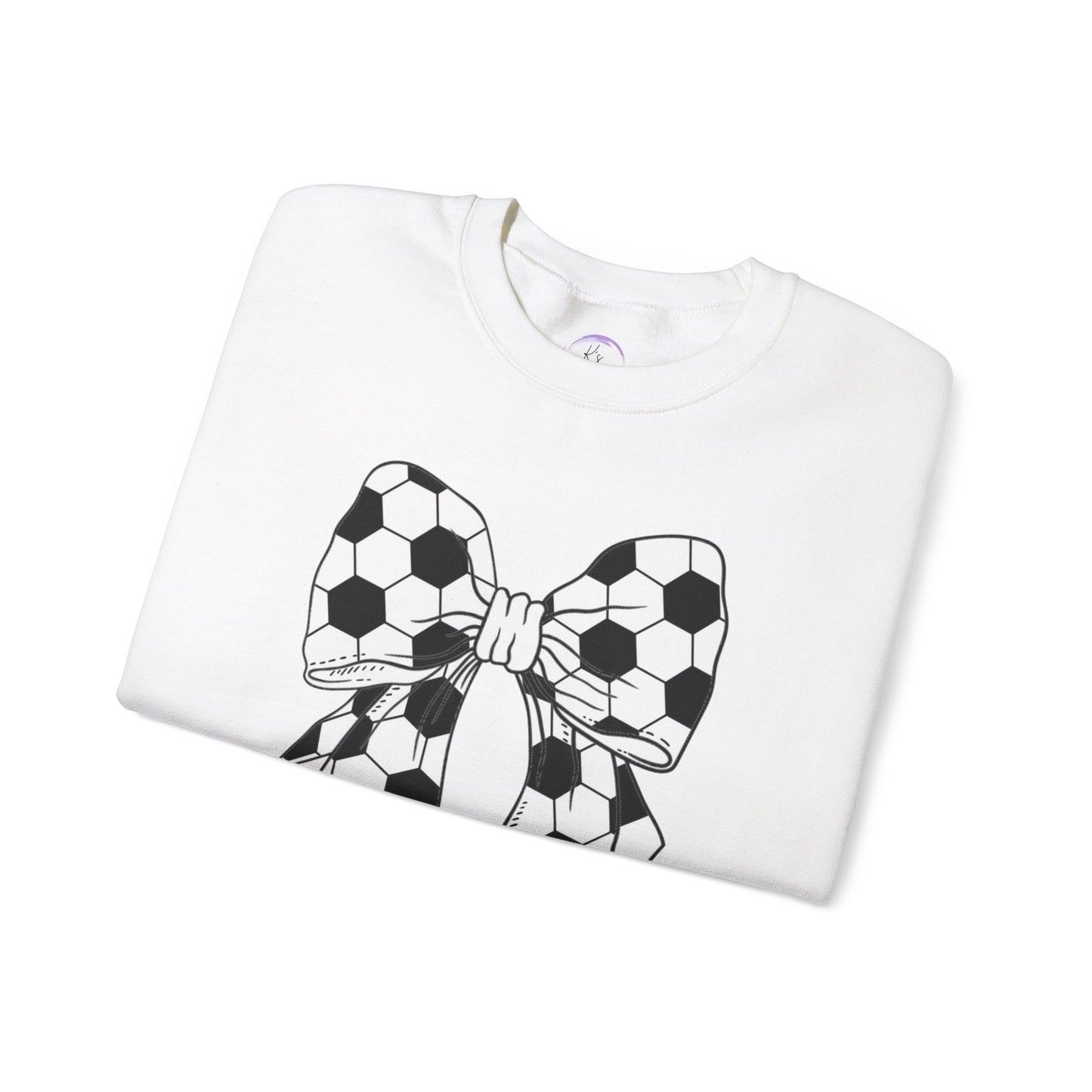 Soccer Bow Unisex Crewneck Sweatshirt – Perfect for Sports Fans and Athletes
