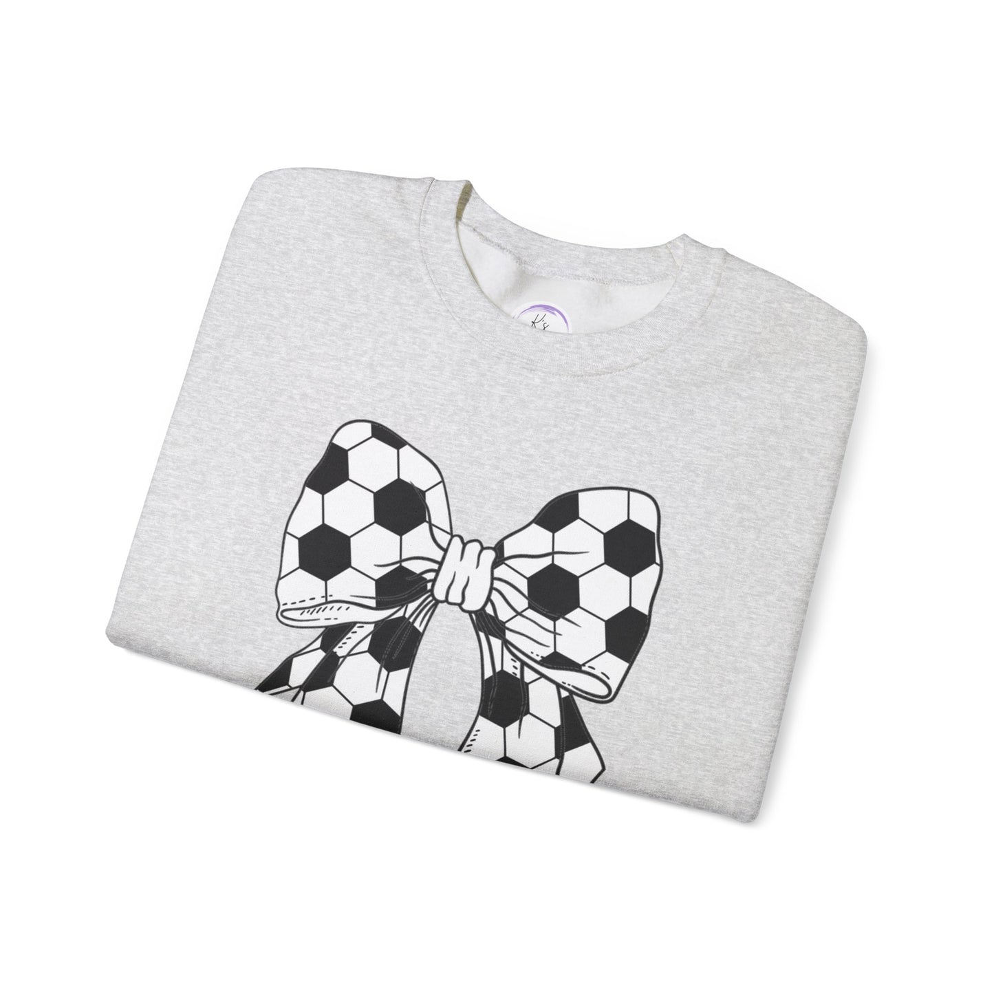 Soccer Bow Unisex Crewneck Sweatshirt – Perfect for Sports Fans and Athletes