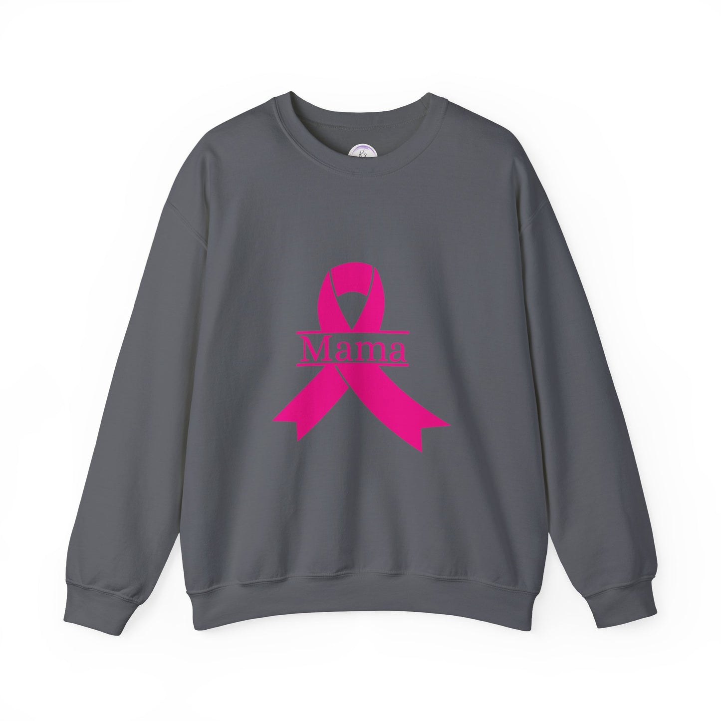 Breast Cancer Awareness Crewneck Sweatshirt - Mama Ribbon Design