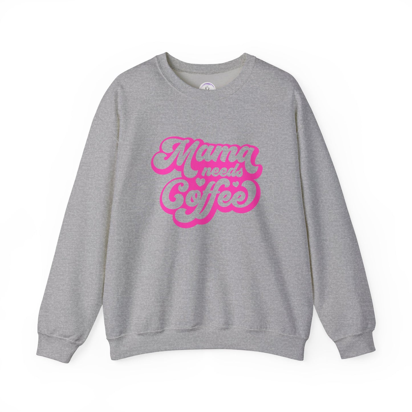 Mama Needs Coffee Unisex Heavy Blend™ Crewneck Sweatshirt - Cozy & Fun Gift for Moms