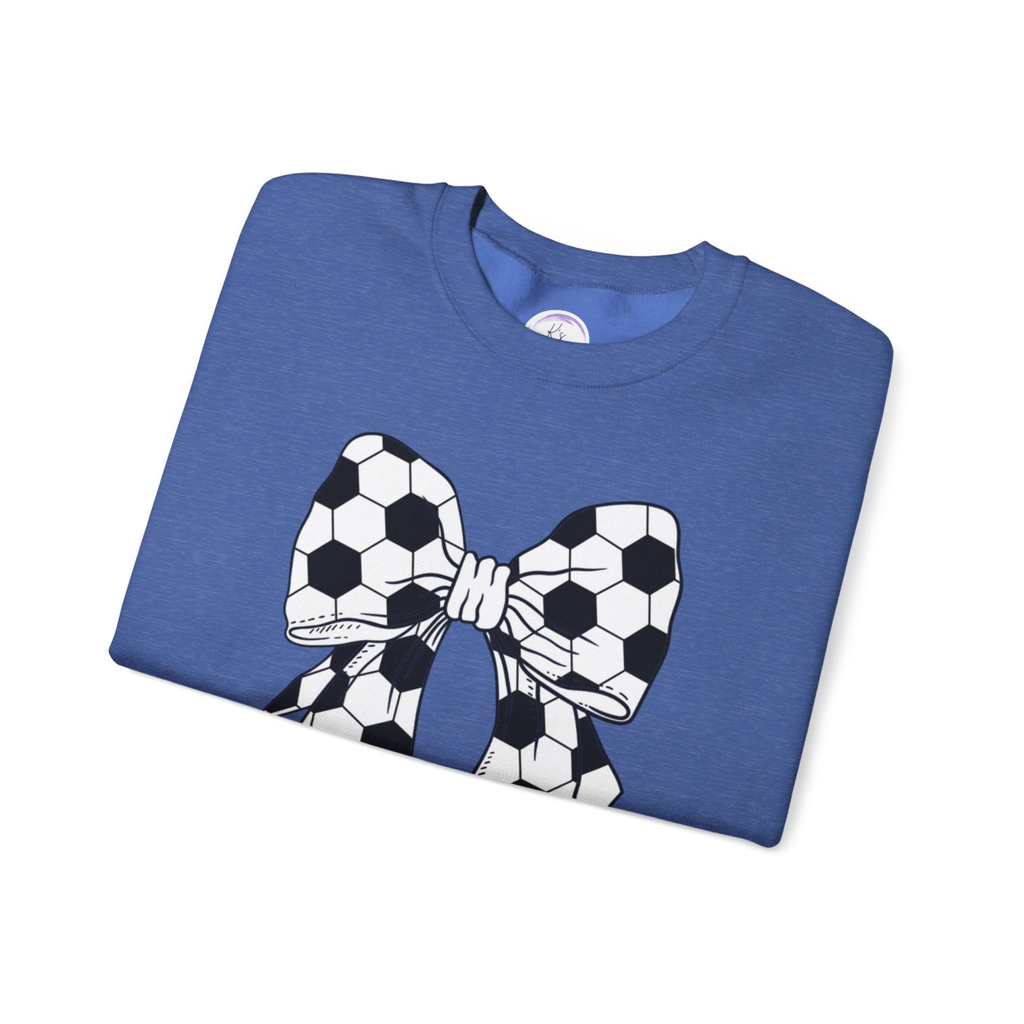 Soccer Bow Unisex Crewneck Sweatshirt – Perfect for Sports Fans and Athletes