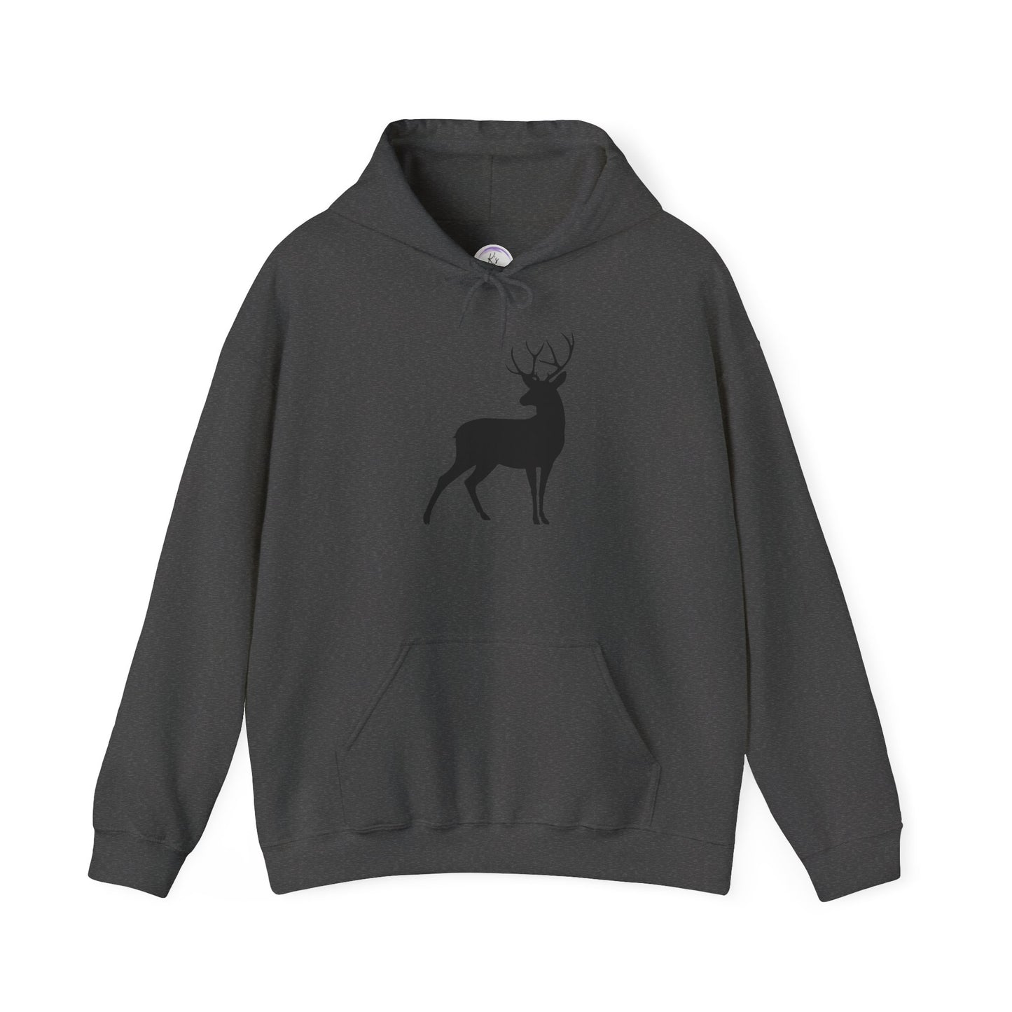 Unisex Deer Silhouette Heavy Blend Hoodie - Cozy Outdoor Apparel for Nature Lovers