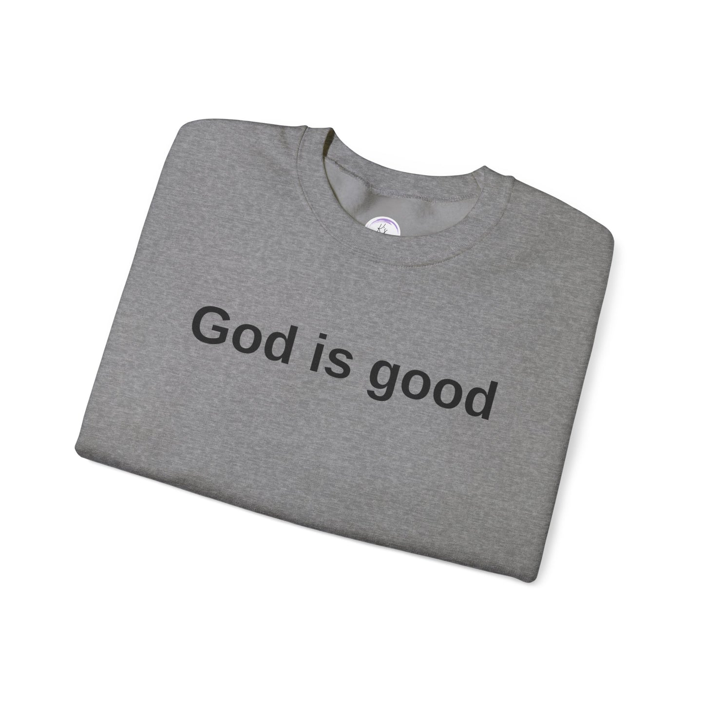 God is Good Unisex Heavy Blend Crewneck Sweatshirt - Cozy and Inspirational Apparel
