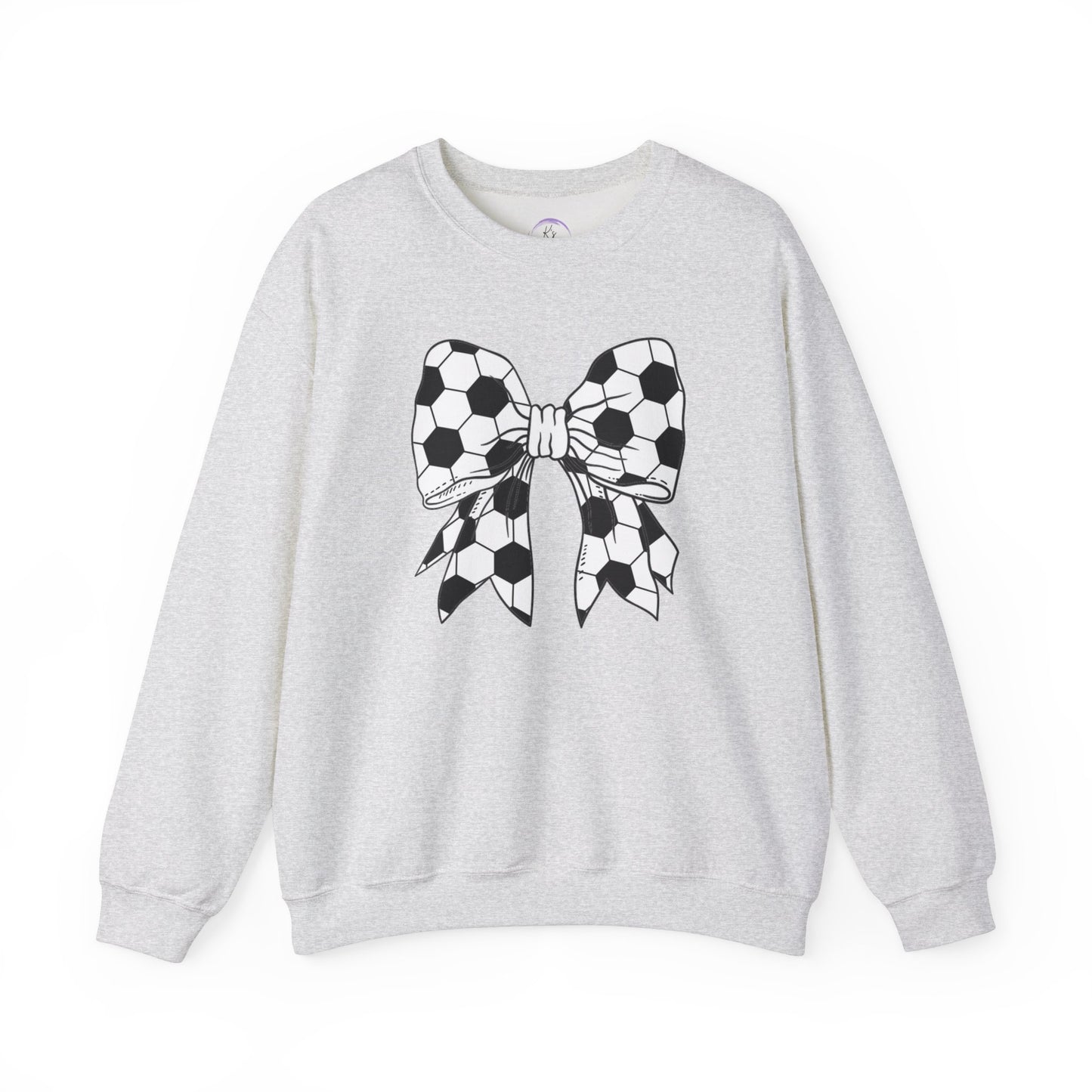 Soccer Bow Unisex Crewneck Sweatshirt – Perfect for Sports Fans and Athletes