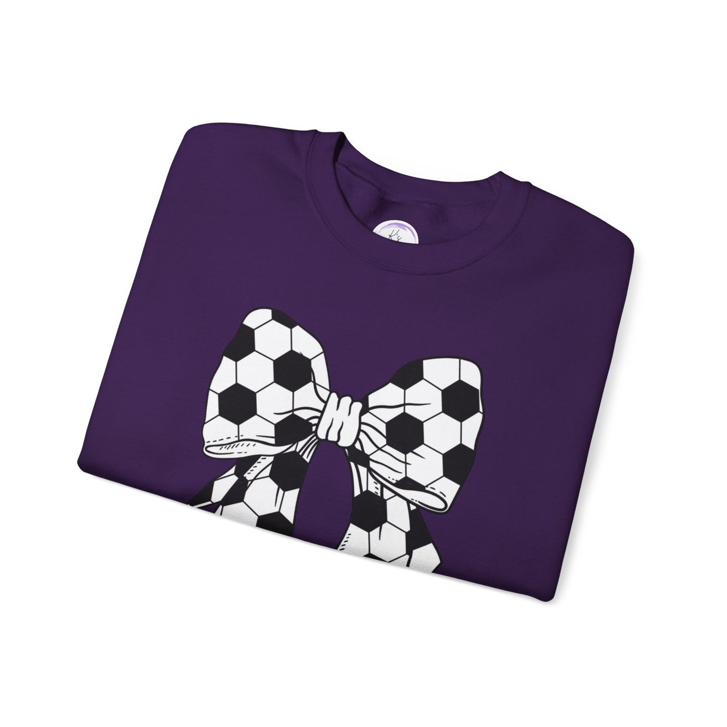 Soccer Bow Unisex Crewneck Sweatshirt – Perfect for Sports Fans and Athletes