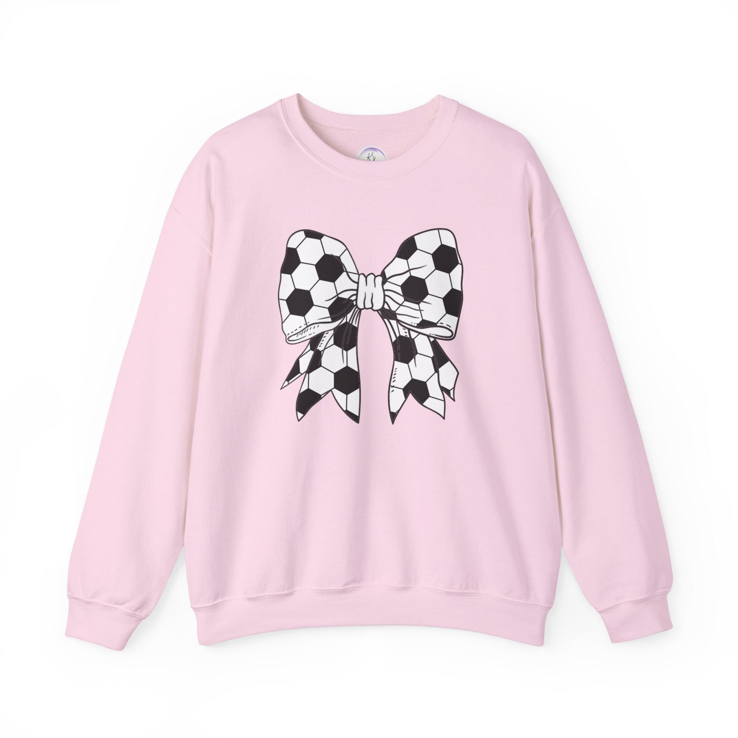 Soccer Bow Unisex Crewneck Sweatshirt – Perfect for Sports Fans and Athletes