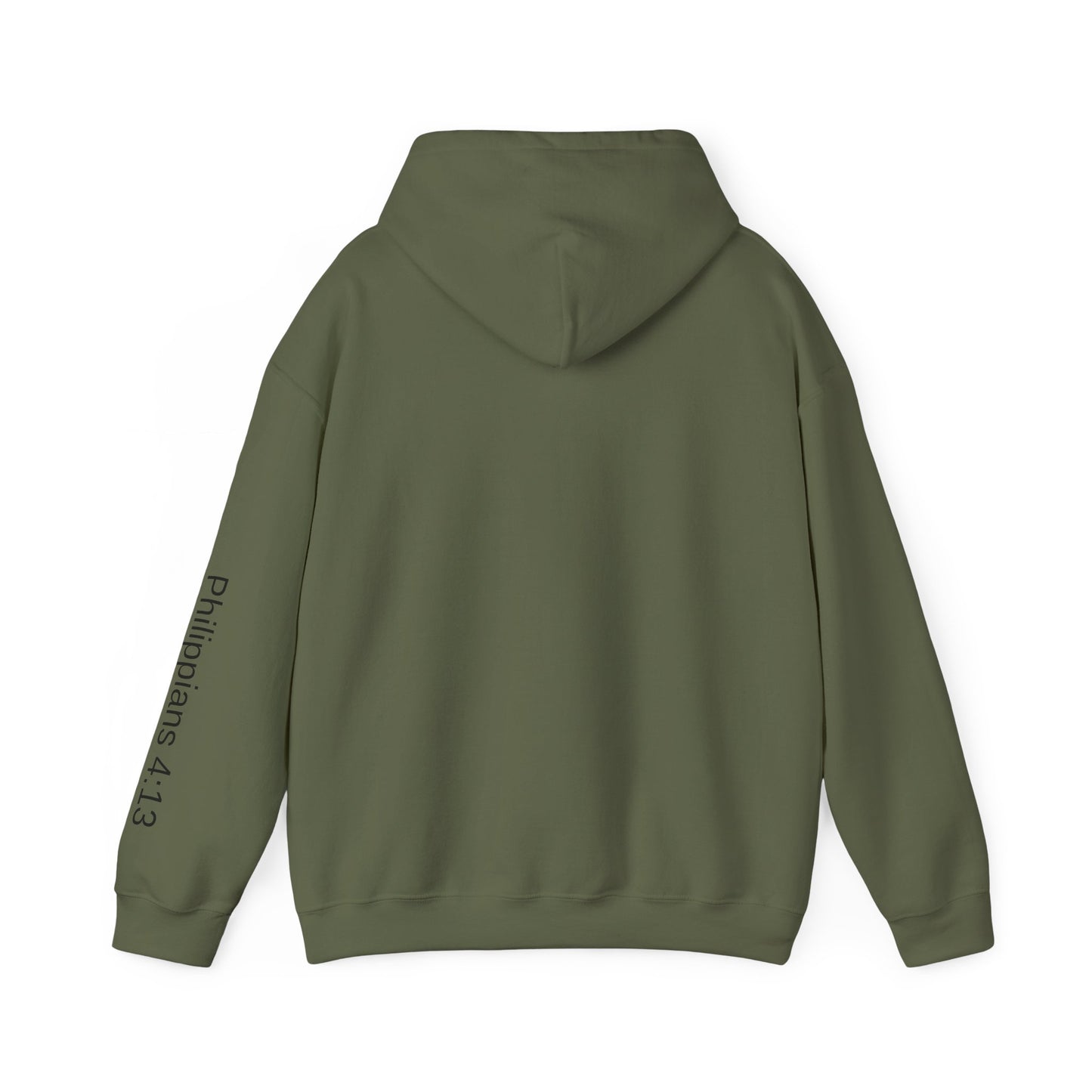 Christian Cross Hoodie | Philippians 4:13 | Cozy Unisex Heavy Blend Sweatshirt