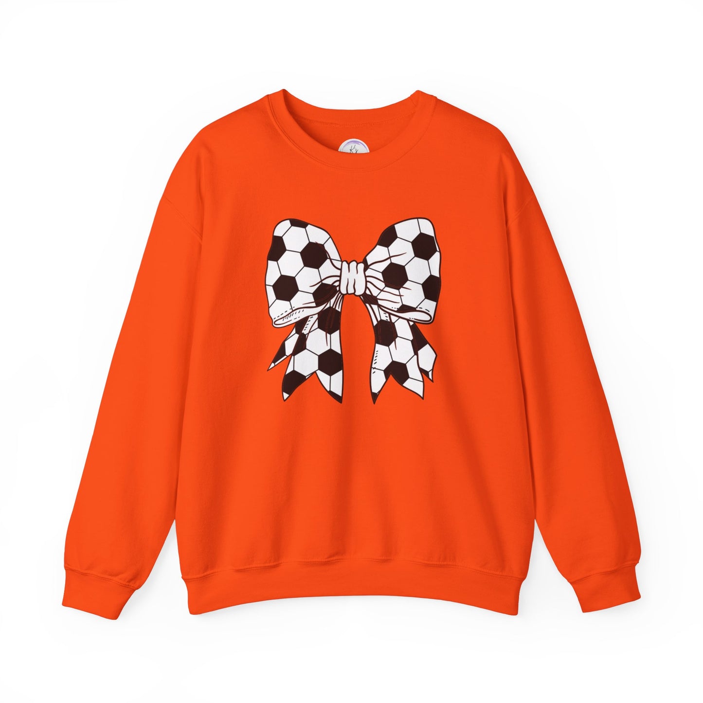 Soccer Bow Unisex Crewneck Sweatshirt – Perfect for Sports Fans and Athletes