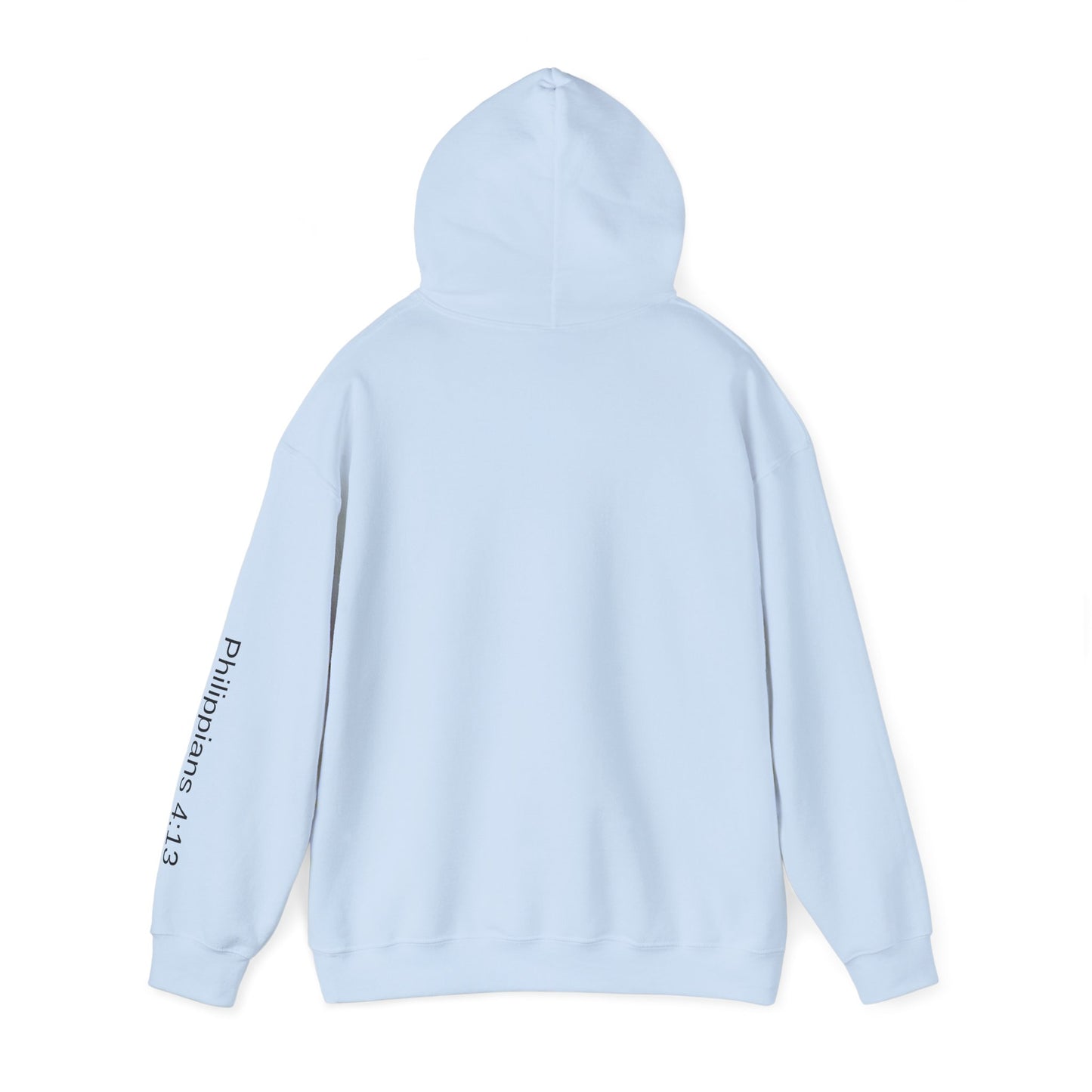 Christian Cross Hoodie | Philippians 4:13 | Cozy Unisex Heavy Blend Sweatshirt