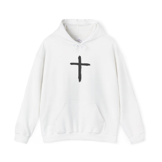 Minimalist Cross Design Unisex Heavy Blend™ Hoodie - Modern Faith Apparel