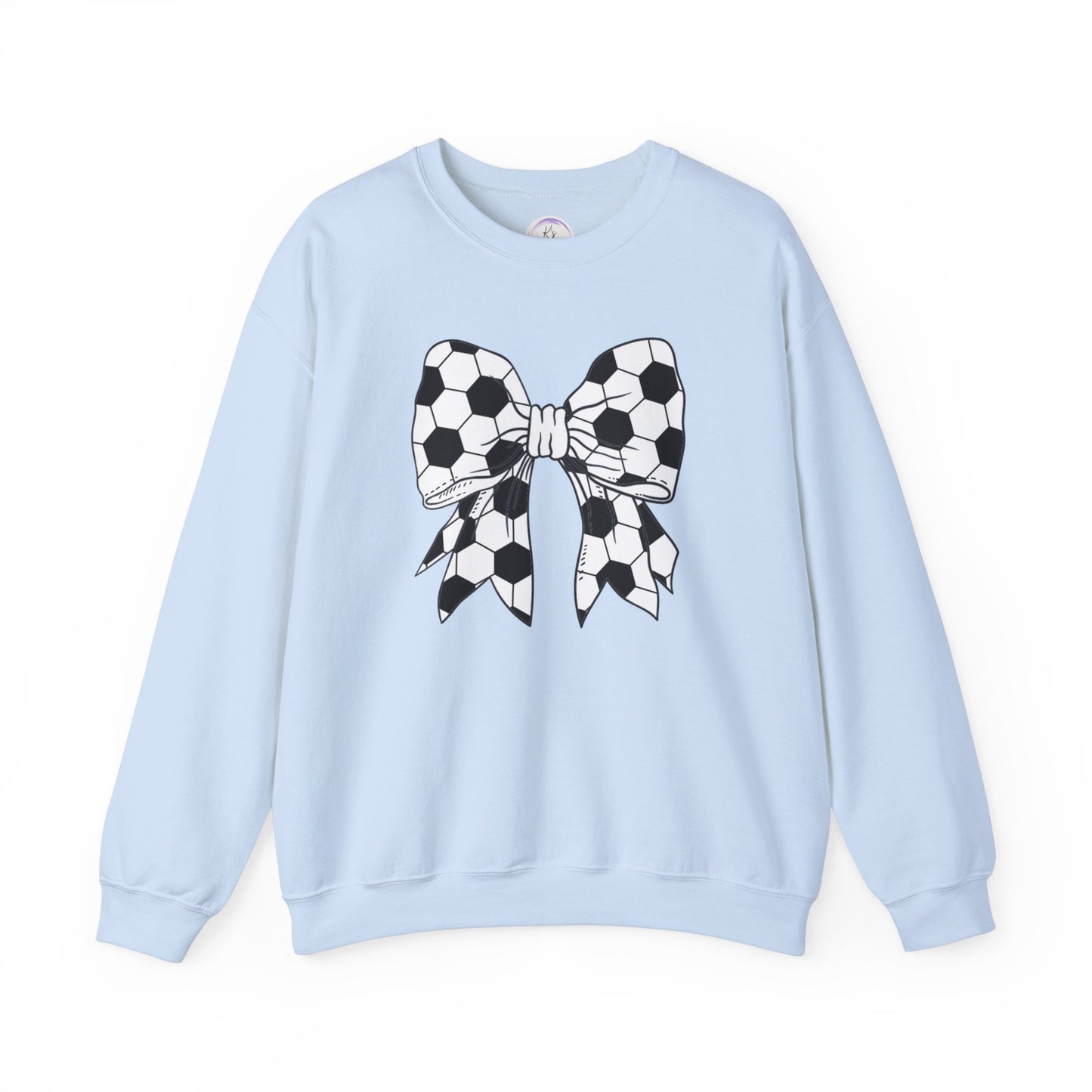 Soccer Bow Unisex Crewneck Sweatshirt – Perfect for Sports Fans and Athletes