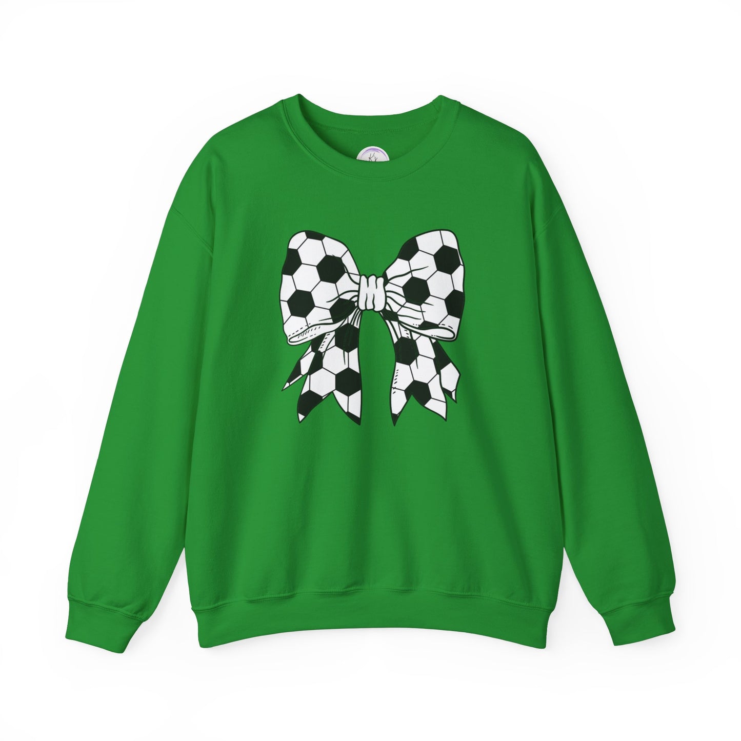 Soccer Bow Unisex Crewneck Sweatshirt – Perfect for Sports Fans and Athletes