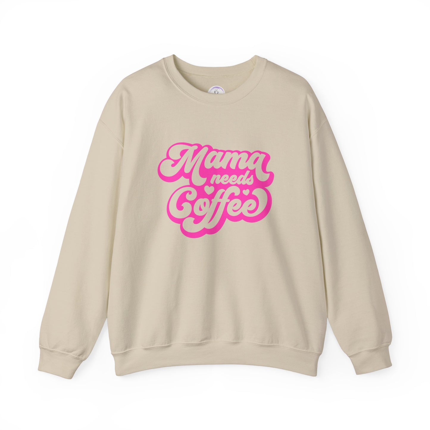 Mama Needs Coffee Unisex Heavy Blend™ Crewneck Sweatshirt - Cozy & Fun Gift for Moms