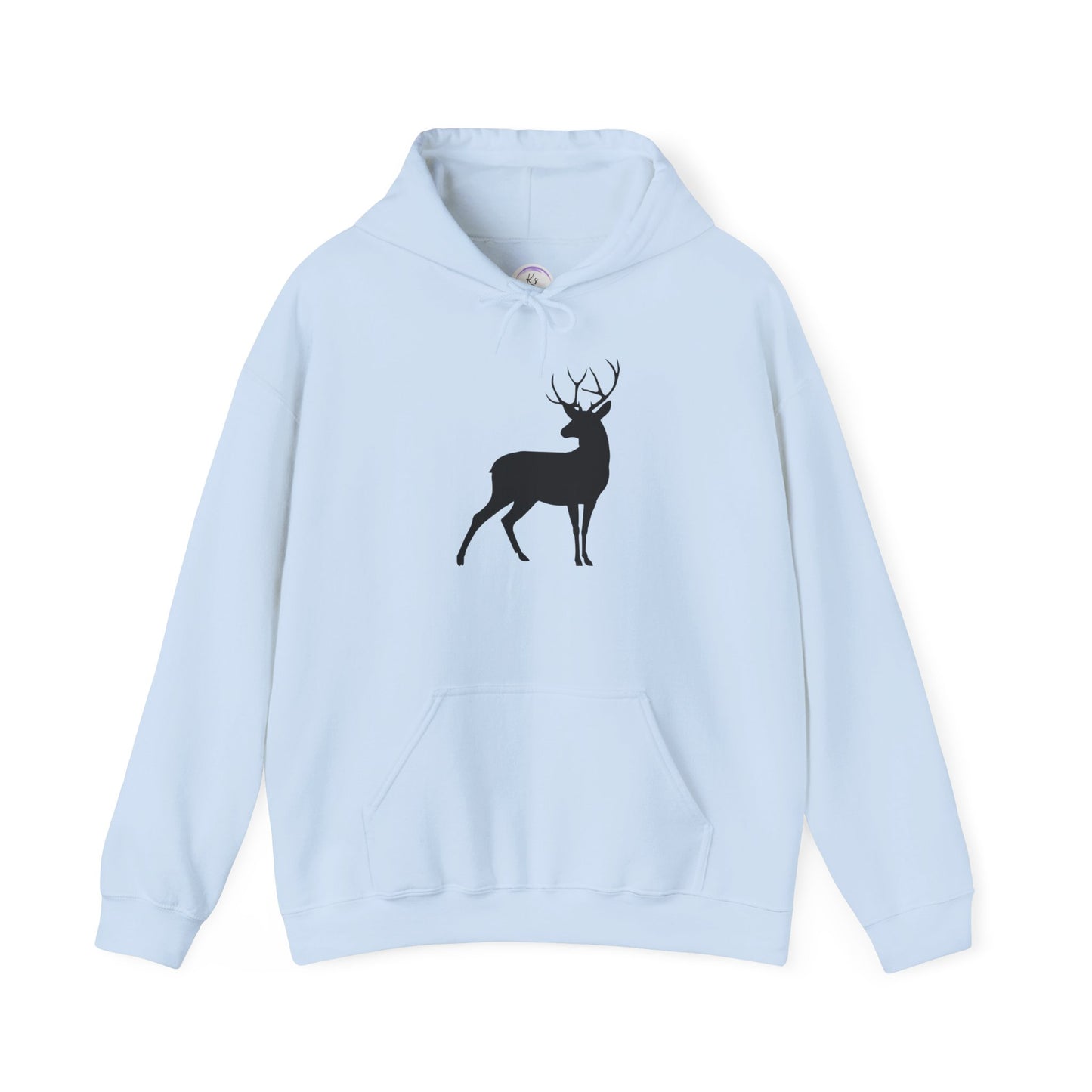 Unisex Deer Silhouette Heavy Blend Hoodie - Cozy Outdoor Apparel for Nature Lovers
