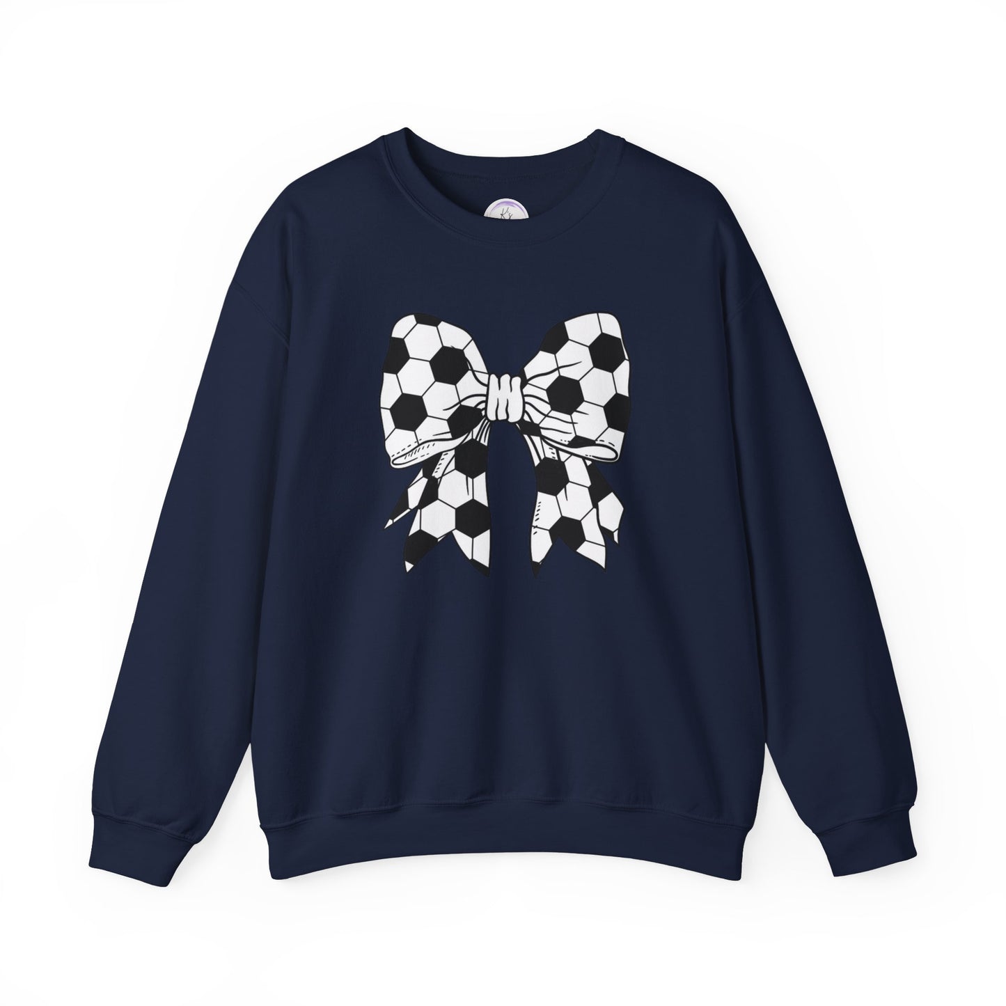 Soccer Bow Unisex Crewneck Sweatshirt – Perfect for Sports Fans and Athletes