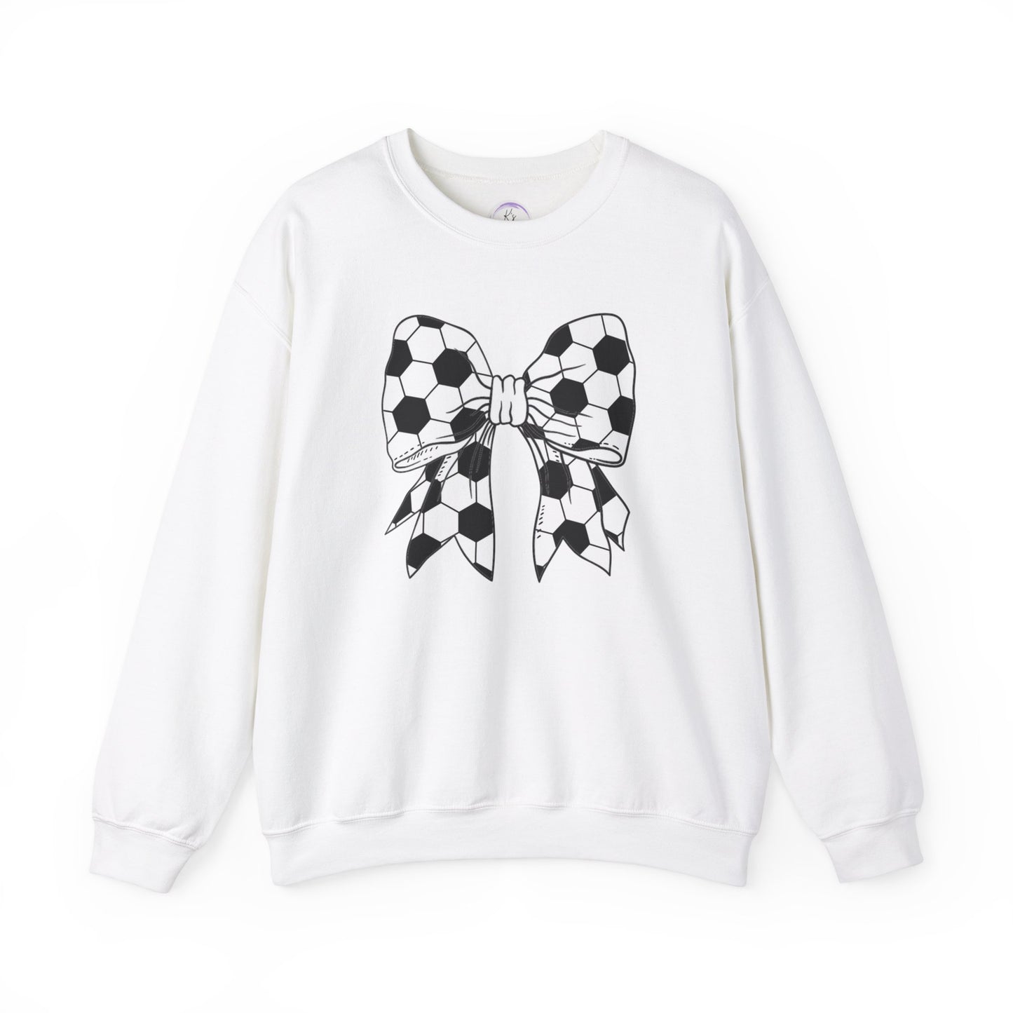 Soccer Bow Unisex Crewneck Sweatshirt – Perfect for Sports Fans and Athletes