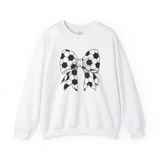 Soccer Bow Unisex Crewneck Sweatshirt – Perfect for Sports Fans and Athletes