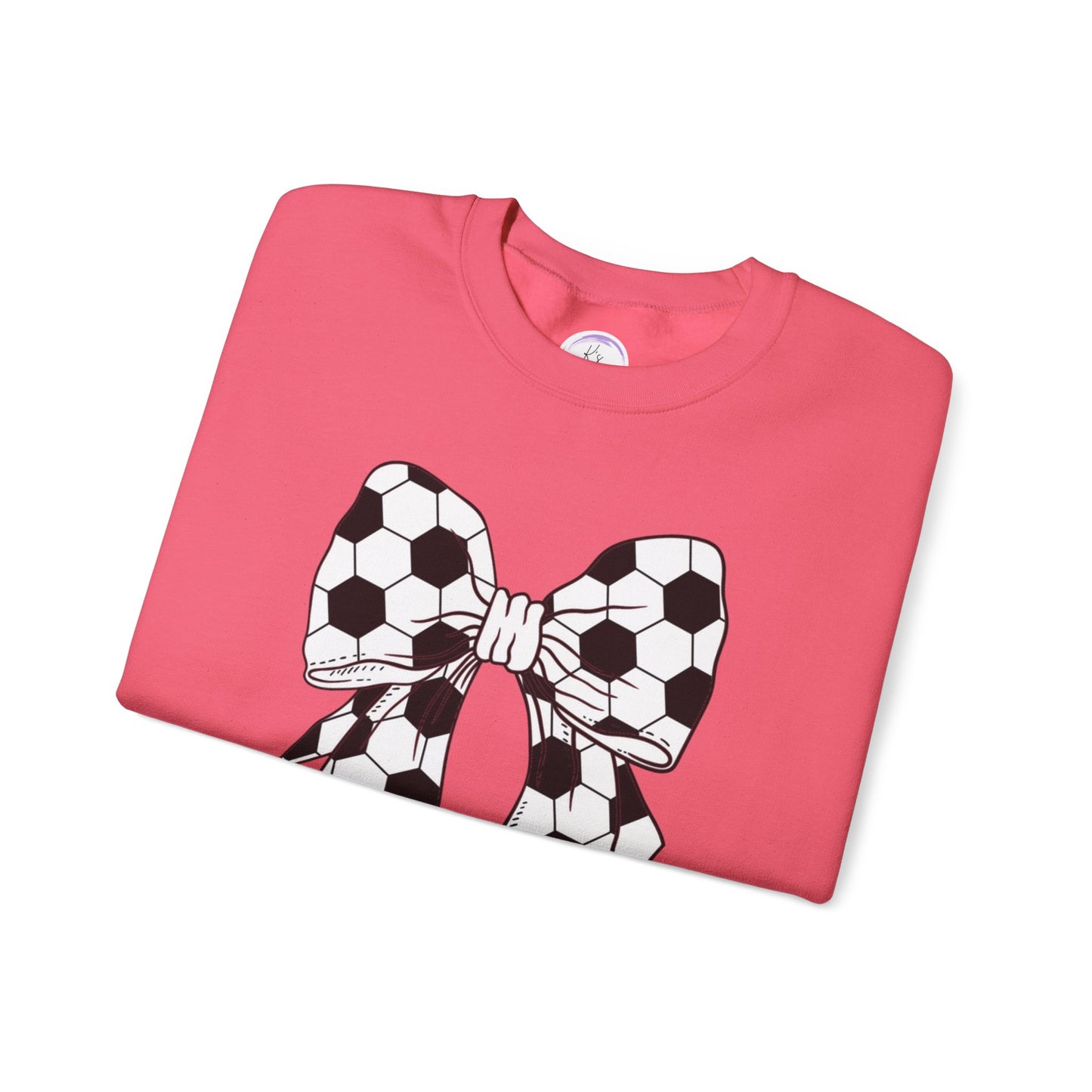 Soccer Bow Unisex Crewneck Sweatshirt – Perfect for Sports Fans and Athletes