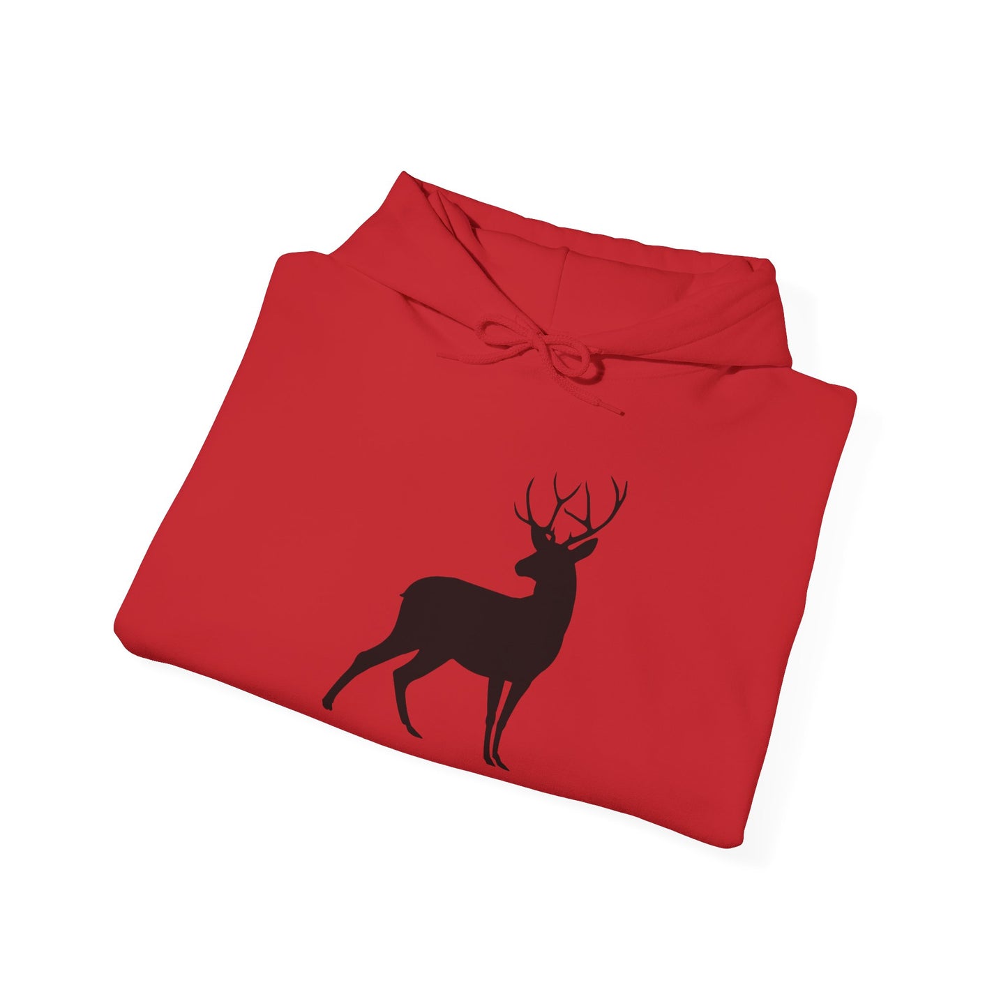 Unisex Deer Silhouette Heavy Blend Hoodie - Cozy Outdoor Apparel for Nature Lovers