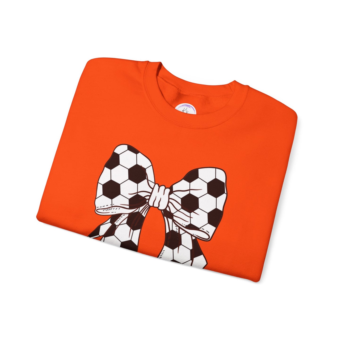 Soccer Bow Unisex Crewneck Sweatshirt – Perfect for Sports Fans and Athletes