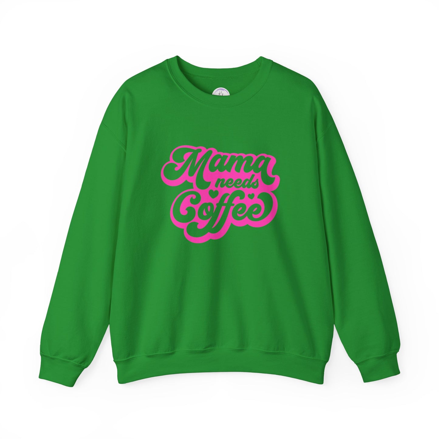 Mama Needs Coffee Unisex Heavy Blend™ Crewneck Sweatshirt - Cozy & Fun Gift for Moms